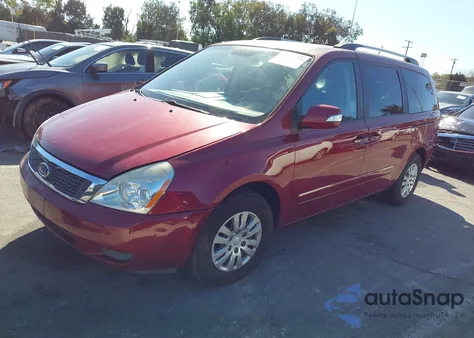 2012 Kia Sedona Lx из США, поврежденный, VIN KNDMG4C78C6486474